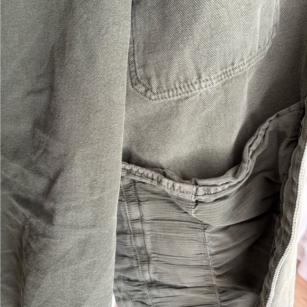 We The Free Sage Green Denim Shacket - Picture 5 of 6